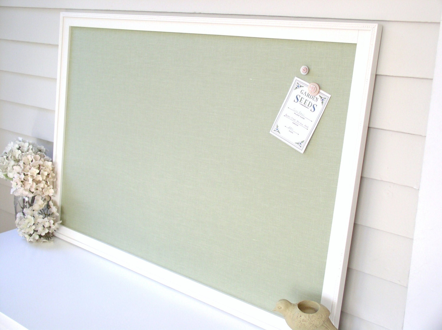 BOARD Bulletin Board Framed Memo Board Etsy