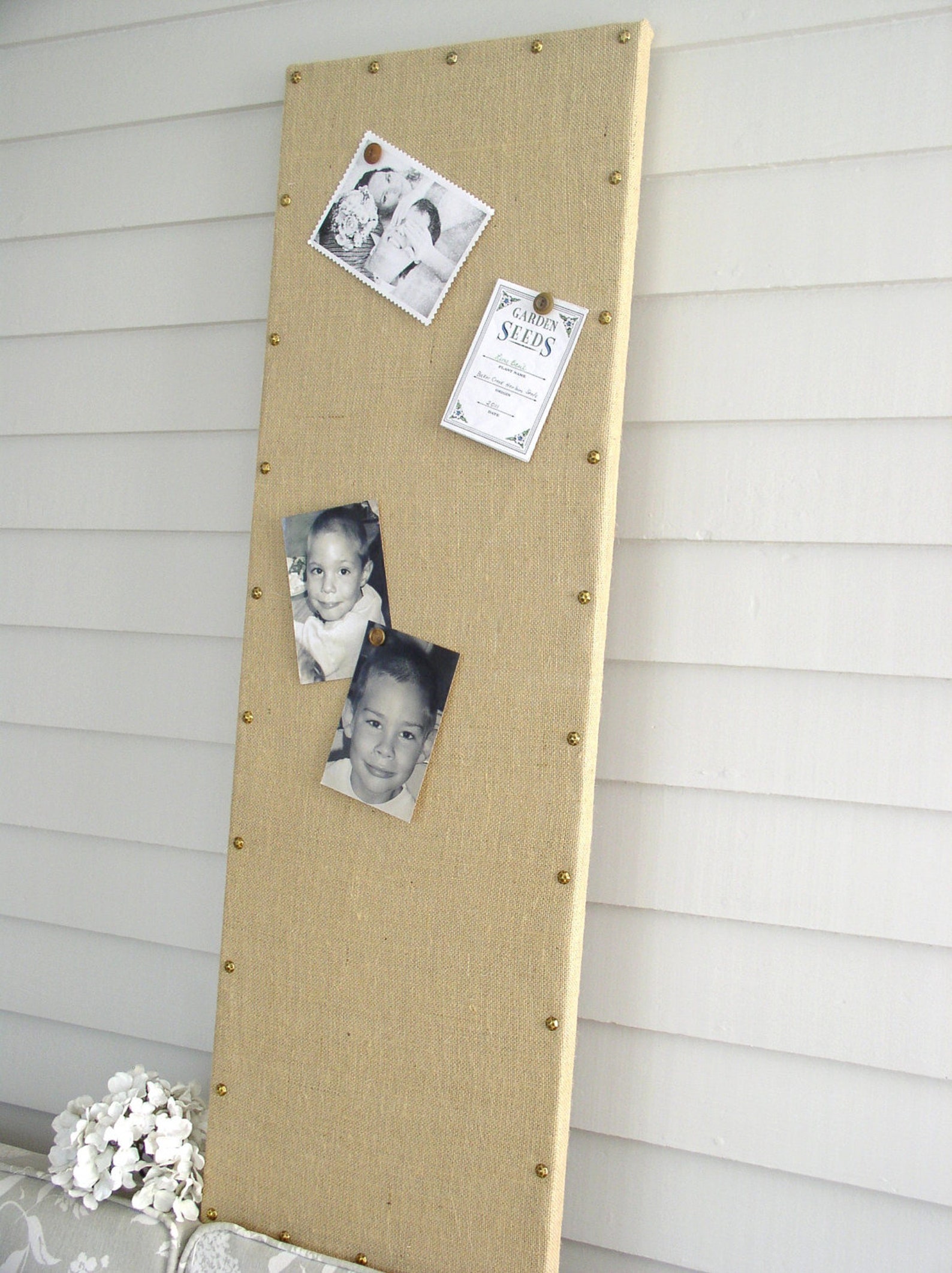 Long and Narrow BURLAP BOARD 15 X 40 in Organization Etsy