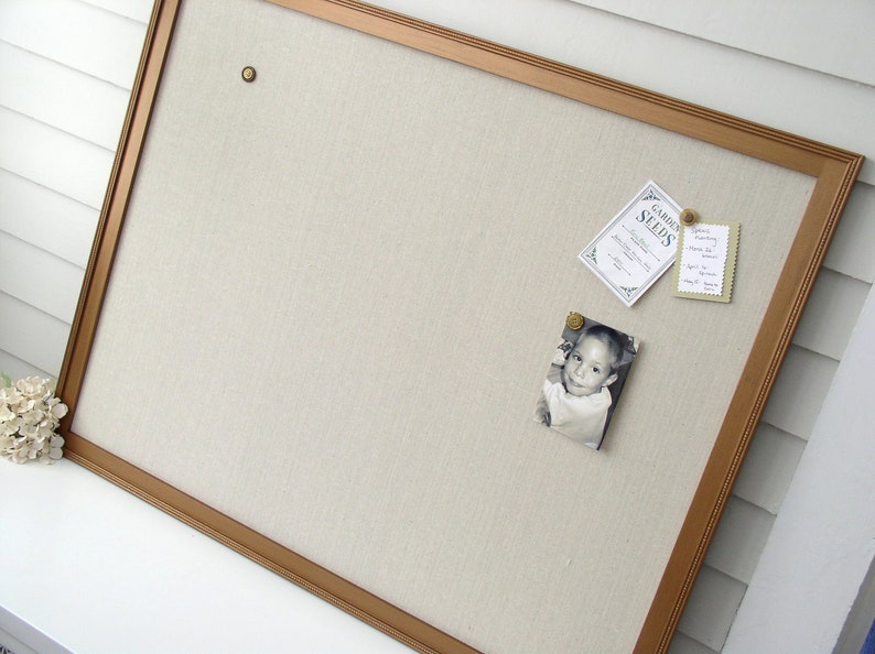 Framed Magnetic Bulletin Board Supersized Elegant Memo Board Etsy