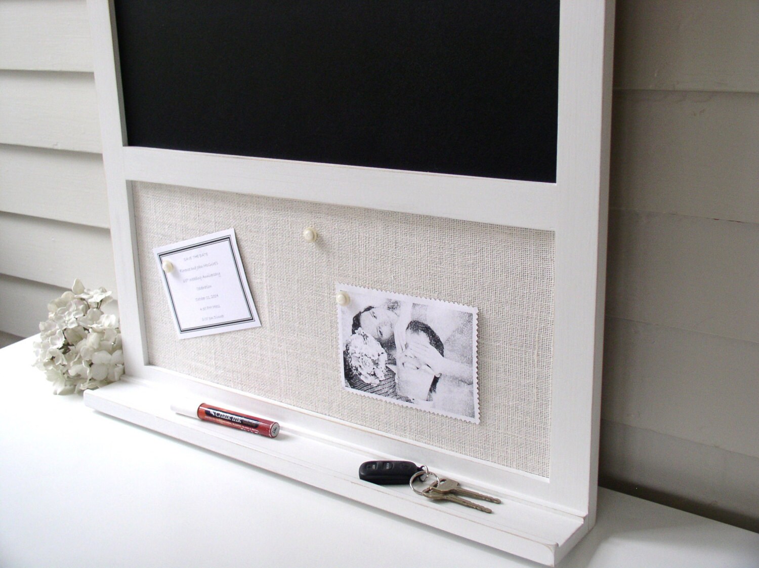 Chalkboard Board Message Center 26.5 x 38.5 Etsy