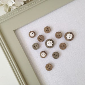 Strong Magnets Vintage Button Style Barnwood Weathered Gray and Brown - Set of 12 Extra STRONG Magnets for Magnetic Memo Bulletin Boards