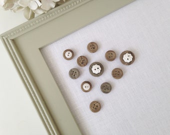 Strong Magnets Vintage Button Style Barnwood Weathered Gray and Brown - Set of 12 Extra STRONG Magnets for Magnetic Memo Bulletin Boards