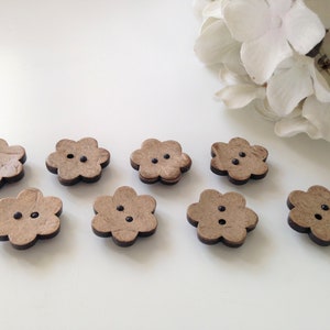 Wood Magnets Flower Extra STRONG Sets of 8 Refrigerator Magnet Carved Magnetic Boards Teacher Gift Mothers Day Office Gift Spring Girl Gift image 1