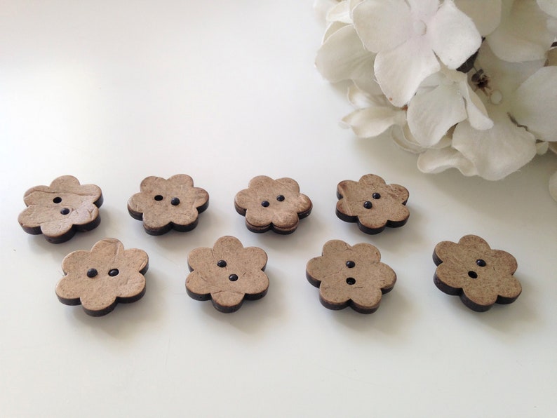 Wood Magnets Flower Extra STRONG Sets of 8 Refrigerator Magnet Carved Magnetic Boards Teacher Gift Mothers Day Office Gift Spring Girl Gift image 1