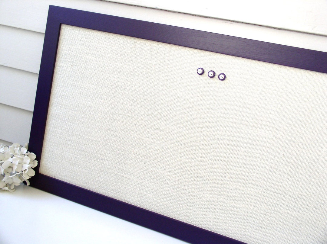 Modern Bulletin Board Message Center Organizer Purple Etsy