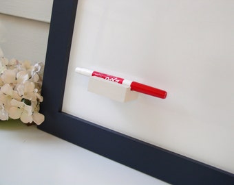 Magnetic Wood Dry Erase Pen Marker Holder - Refrigerator or Magnet Board Accessory to Hold Your Marker or Chalk Pen or Chalk