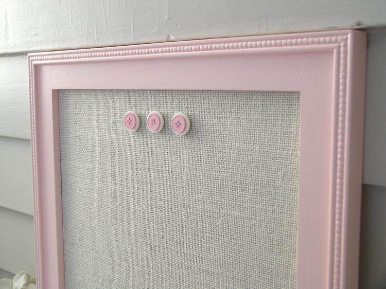 Baby Girl Nursery Pink Board Framed Bulletin Board Etsy