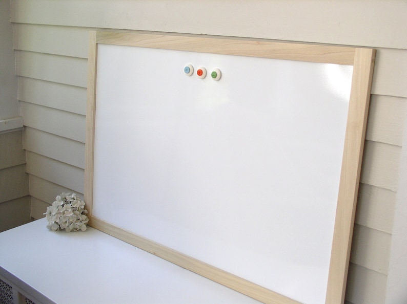 DRY ERASE Whiteboard Kids Wood Framed Extra Large Etsy