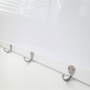 Extra Large MAGNETIC Board Solid Wood Framed Memo Board Deluxe Handmade White Beaded Frame and Button Magnets DRY ERASE Whiteboard