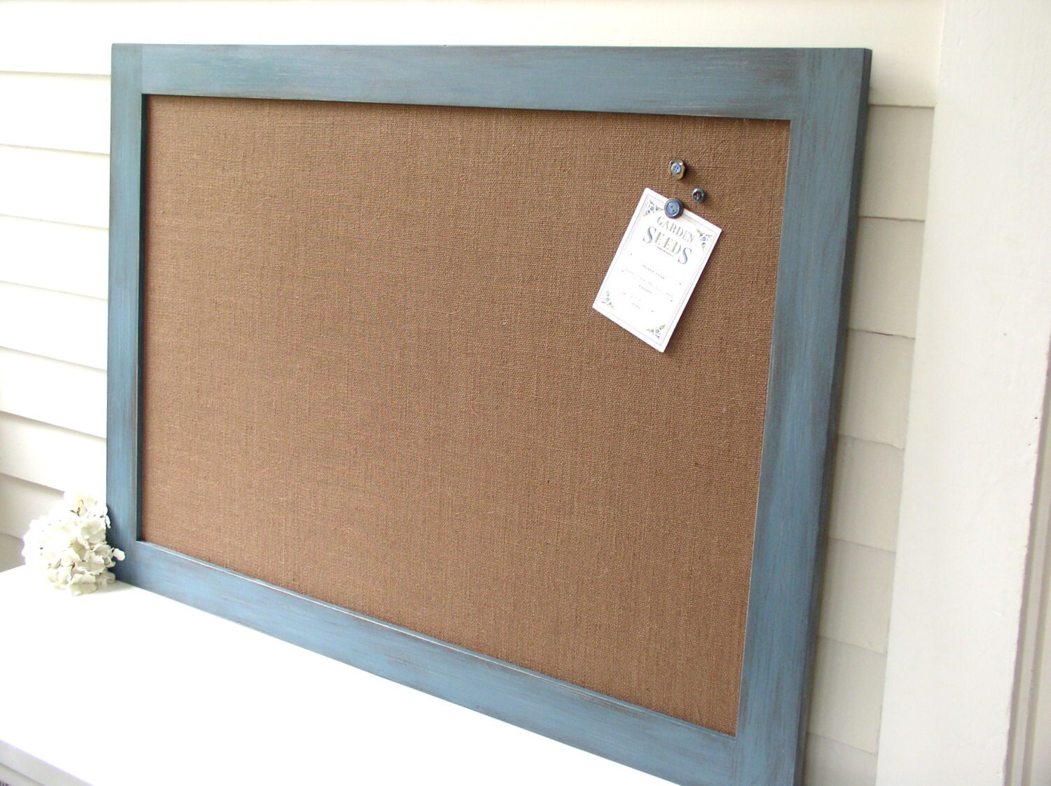 Rustic BOARD Bulletin Board Completely Handmade Slate Etsy