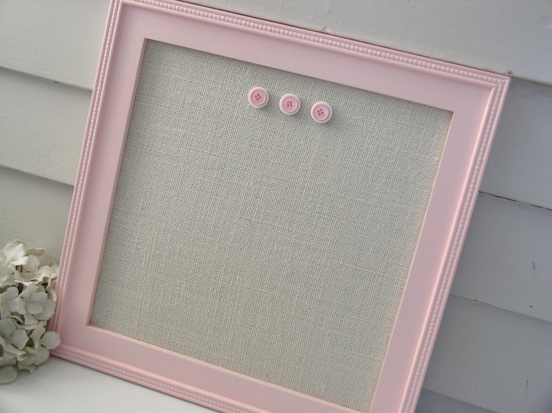 Baby Girl Nursery Pink Board Framed Bulletin Board Etsy