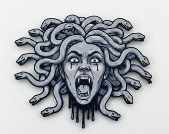 Medusa Head Magnet | Greek Gorgon Mythological Fantasy