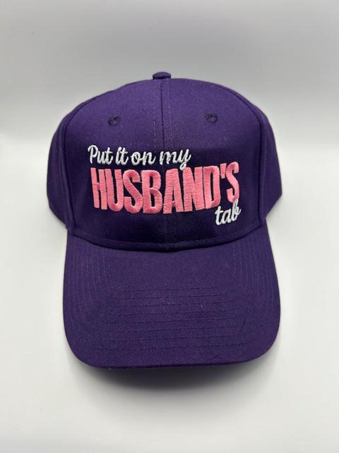 Put It on My Husband's Tab Embroidered Funny Hat, Gift for Wife ...