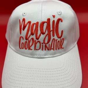 Custom Magic Coordinator Embroidered Hat, Magical Land Hat, Disney trip hat, WDW Family Hat