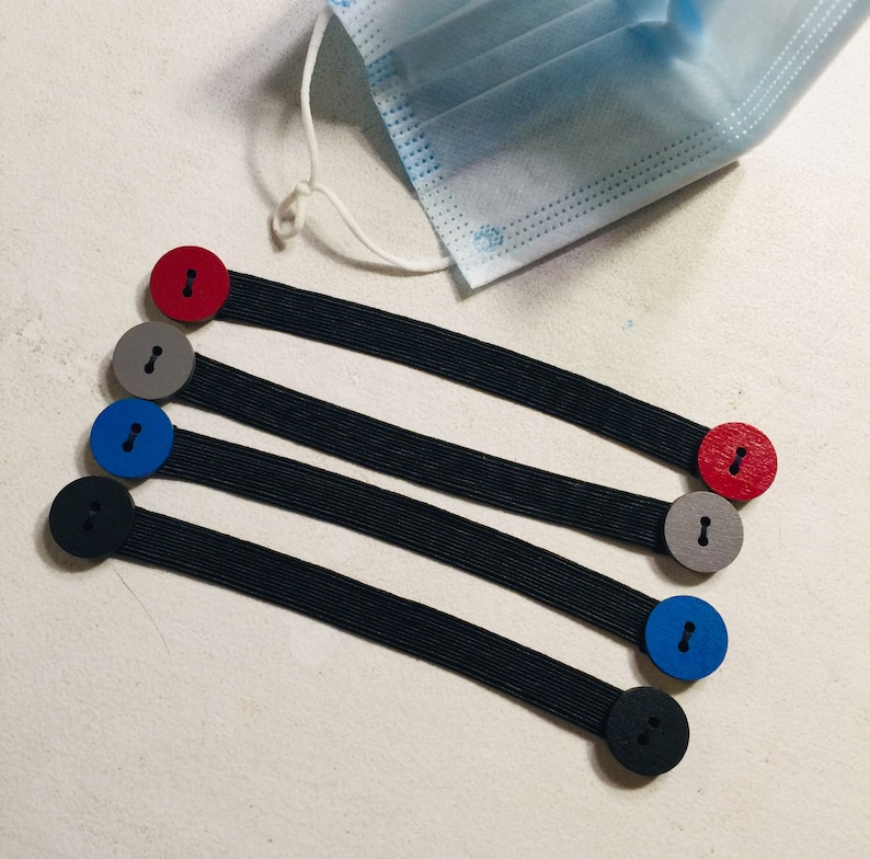 Elastic Face Mask Extender with Buttons 1 Extender for 3.00 Etsy