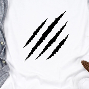 Claw Scratch Marks SVG Design Files: Vector Cut File, PNG Clipart (Digital Download)