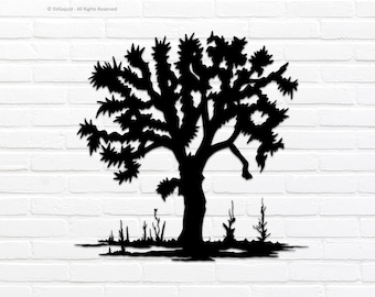 Projekt Joshua Tree SVG: plik Cricut i Silhouette Cut (pobranie cyfrowe)