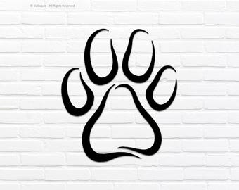 Tribal Paw Print SVG: Dog Lover Cut File (Digital Download)