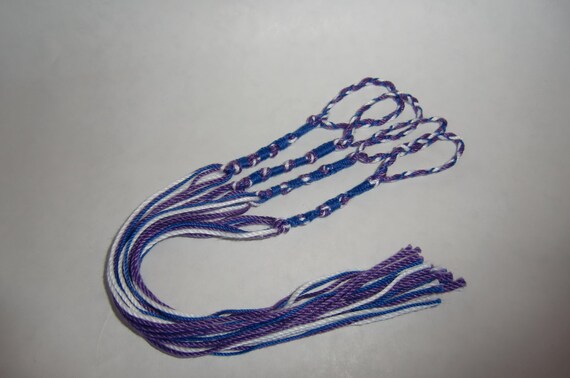 TZIT TZIT BLUE & WHITE USA made MESSIANIC TZITZIT TZITZIOT Braided Loop TZIT TZIT BLUE & WHITE USA made MESSIANIC TZITZIT TZITZIOT Braided Loop