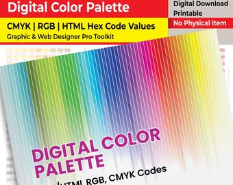 Digitale Farbpalette | HEX RGB CMYK-Codes (pdf, jpg)