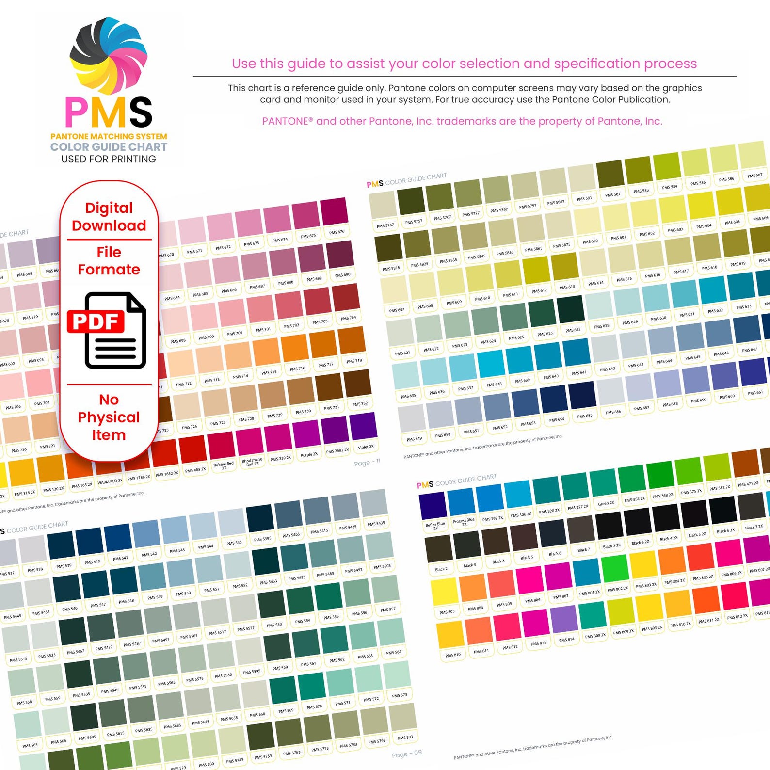Pms 10124 Color Guide.pdf Pantone Color Guide Chart: PMS Color Matching System (printable PDF ...