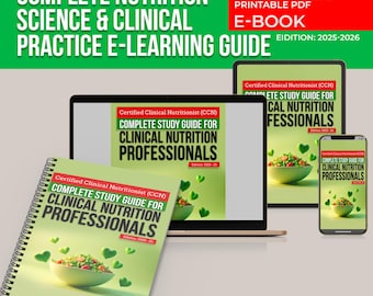 Preparación para el examen CCN: Guía de Ciencias de la Nutrición y Práctica Clínica (Descarga digital)