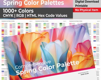 Comprehensive Spring Color Palette PDF | 1000+ Colors Palette CMYK RGB Hex Codes Guide