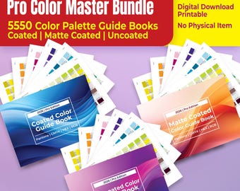 5550 ProPantone-Compatible Color Bridge Bundle Digital Palette CMYK HEX RGB | Digital Color Swatches | Procreate Palette