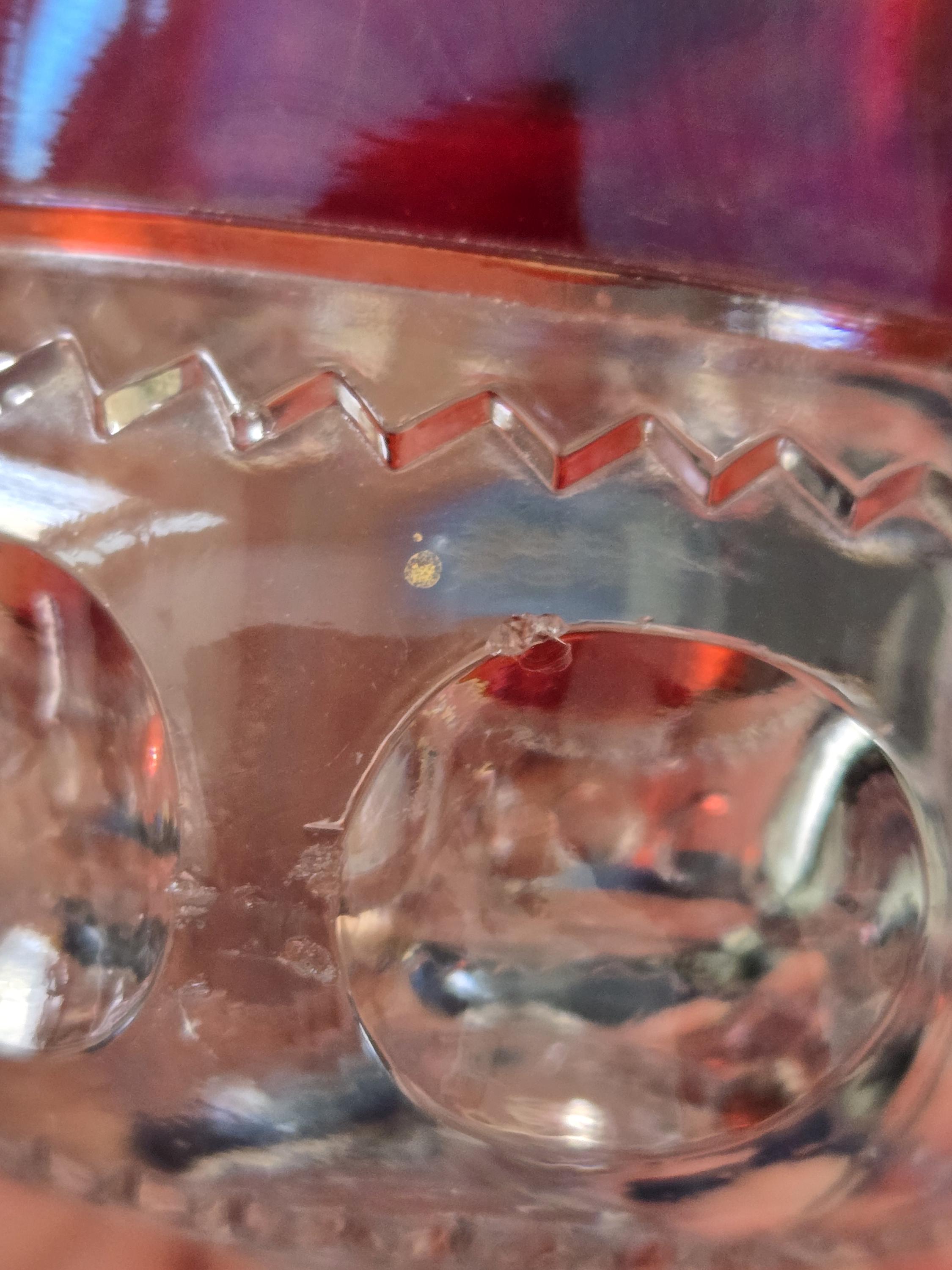 Antique Ruby Stained EAPG Souvenir Goblet, Inscribed Coalport, PA - Etsy