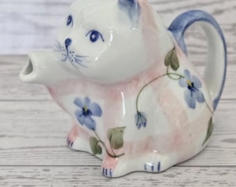 Vintage Andrea By Sadek Keramik Handmålad Kattmugg, Thailand