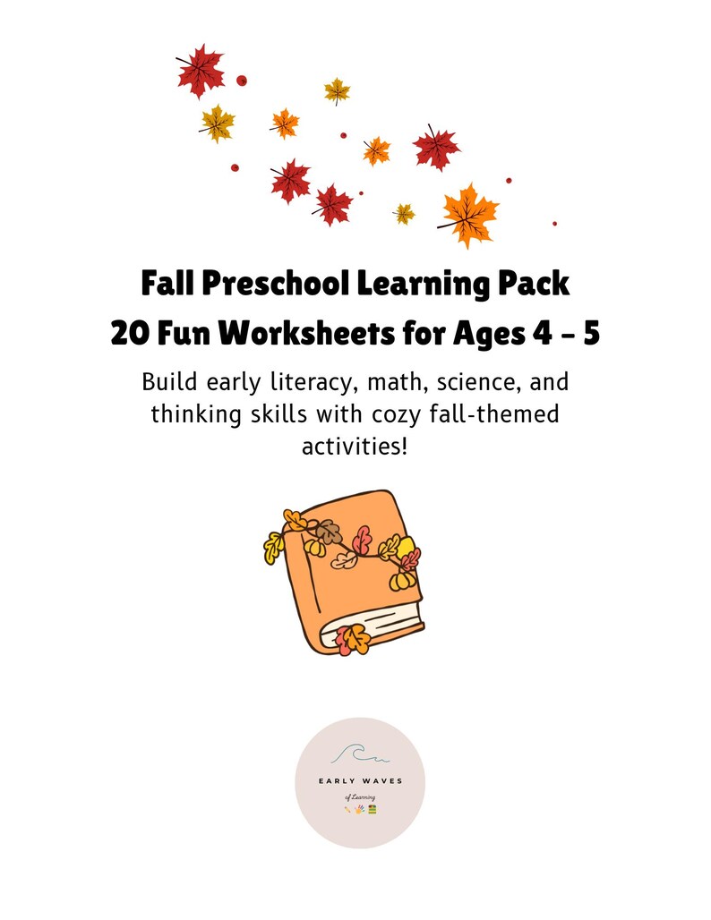 Fall Preschool Worksheets | 20 Printable Activities for Pre-k ...
