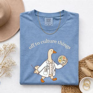 Microbiology Silly Goose Shirt , Medical Science Geese Tee, Biochemist Lab Tech Tee, Cell Culture, Biology Student Gift, Microbiologist Gift