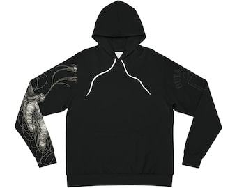 Sudadera con capucha "No dejes que la gravedad te hunda" / Ropa urbana minimalista y motivacional