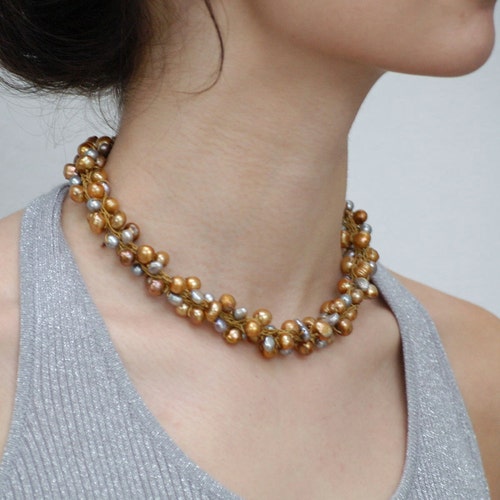 Exquisite Natural Freshwater Pearl Jewellery Silk Hand knotted AAA