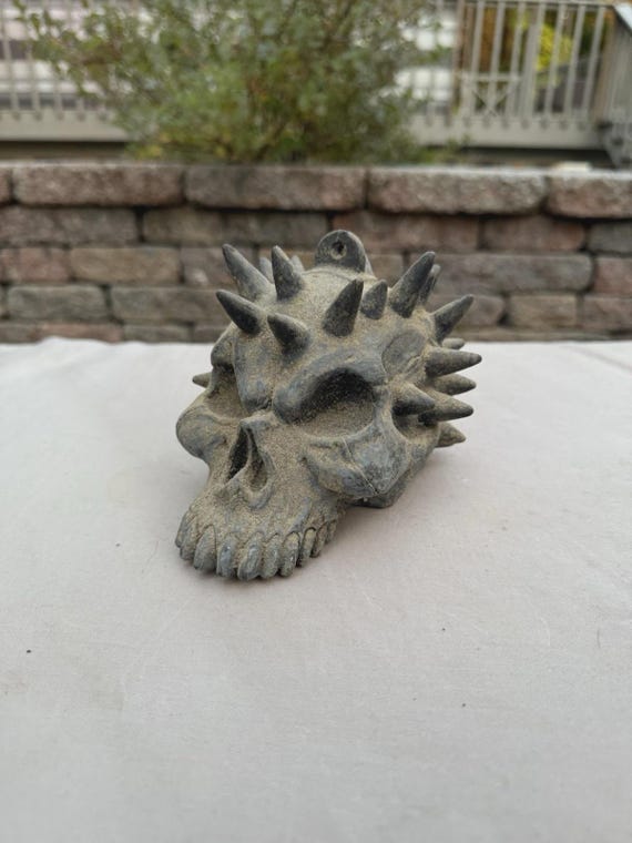 Vintage Plastic Skull for Medieval Costume - Missing the Plastic Chain