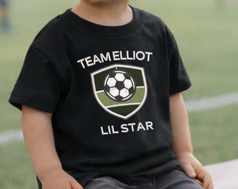 Personalized Toddler Soccer Shirt Custom Name Team Kid Shirt Family Matching Outfit Soccer Gift