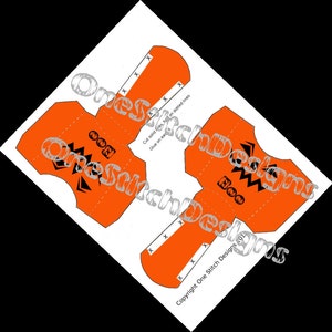 Printable Halloween Jack O Lantern Boo French Fry Carton Favor Gift Box Orange and Black DIY Halloween