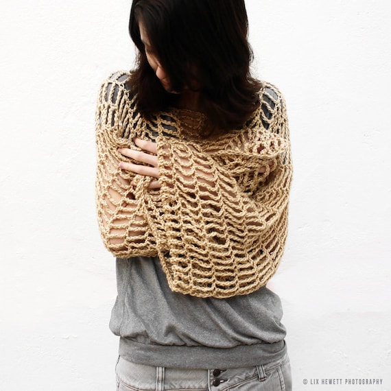 Cropped Sweater Crochet Pattern Convertible Cowl Scarf Shrug Crochet Pattern Small Medium Large XL XXL