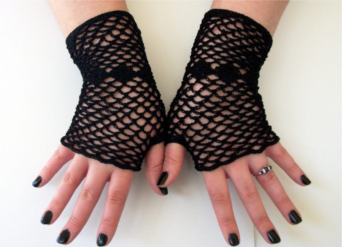 PDF Crochet Pattern Bridal Fingerless Gloves With Etsy