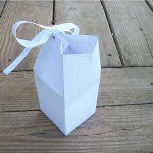 Printable Blank Milk Carton Favor Box Template