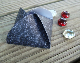 Printable Wedding Party Favor Box Black Marble Gift Box Bon Bon Style