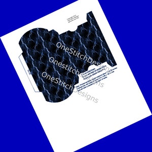 Printable Playing Card Favor Box Blue Lightning Gift Card Box DIY