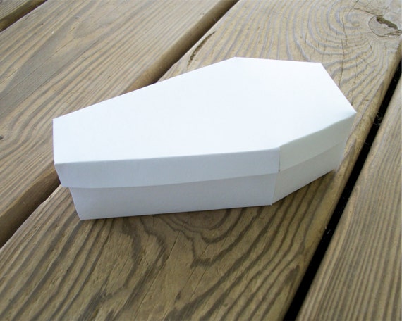 coffin printable halloween favor box blank template diy etsy