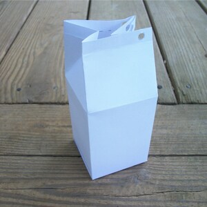 Printable Blank Milk Carton Favor Box Template image 3