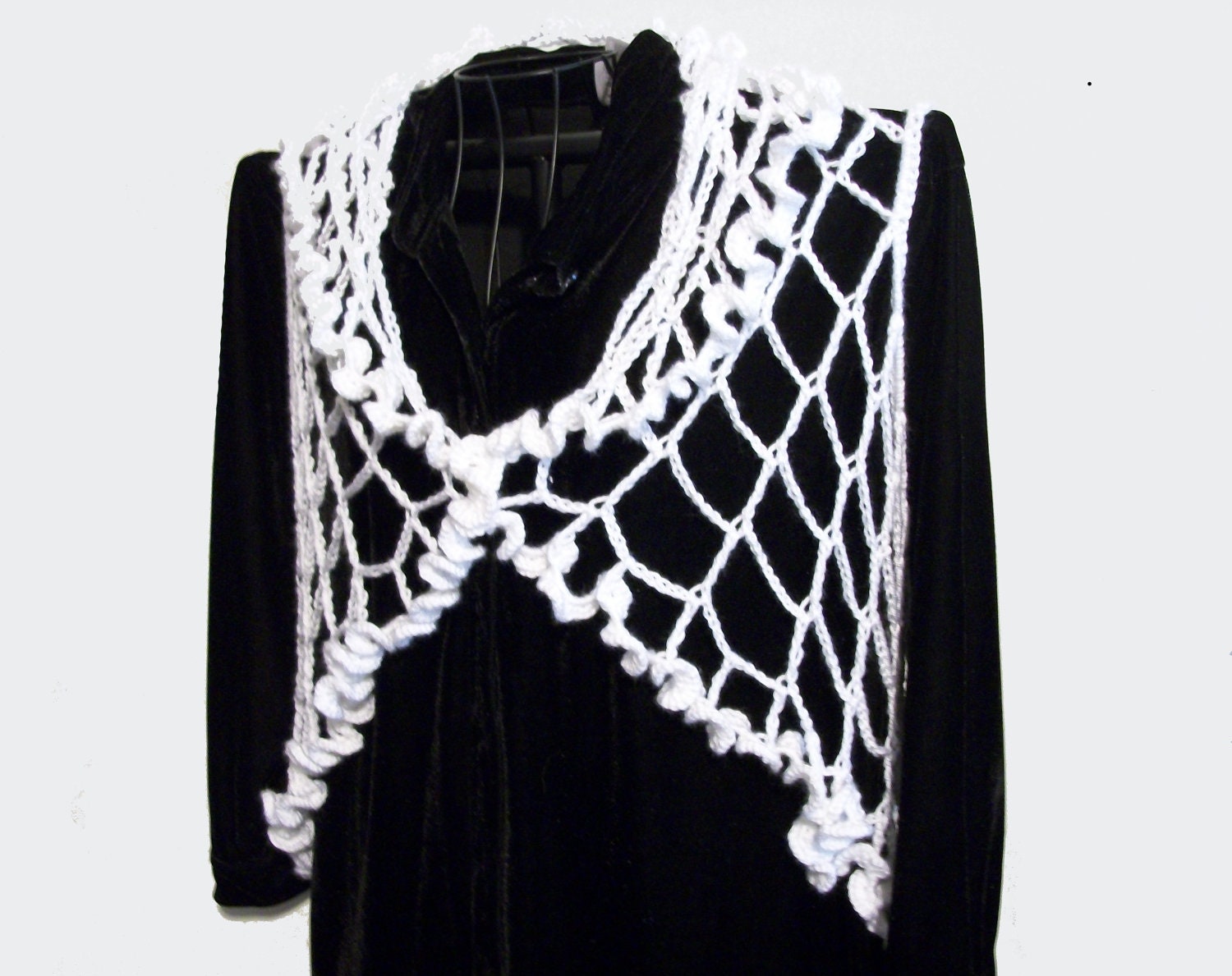 37 Spiderweb Crochet Patterns: 39 Ways to Make Webby Stitch Work for Halloween, Gothic... 33 Crochet Pattern: Spiderweb Circle Vest Gothic Halloween