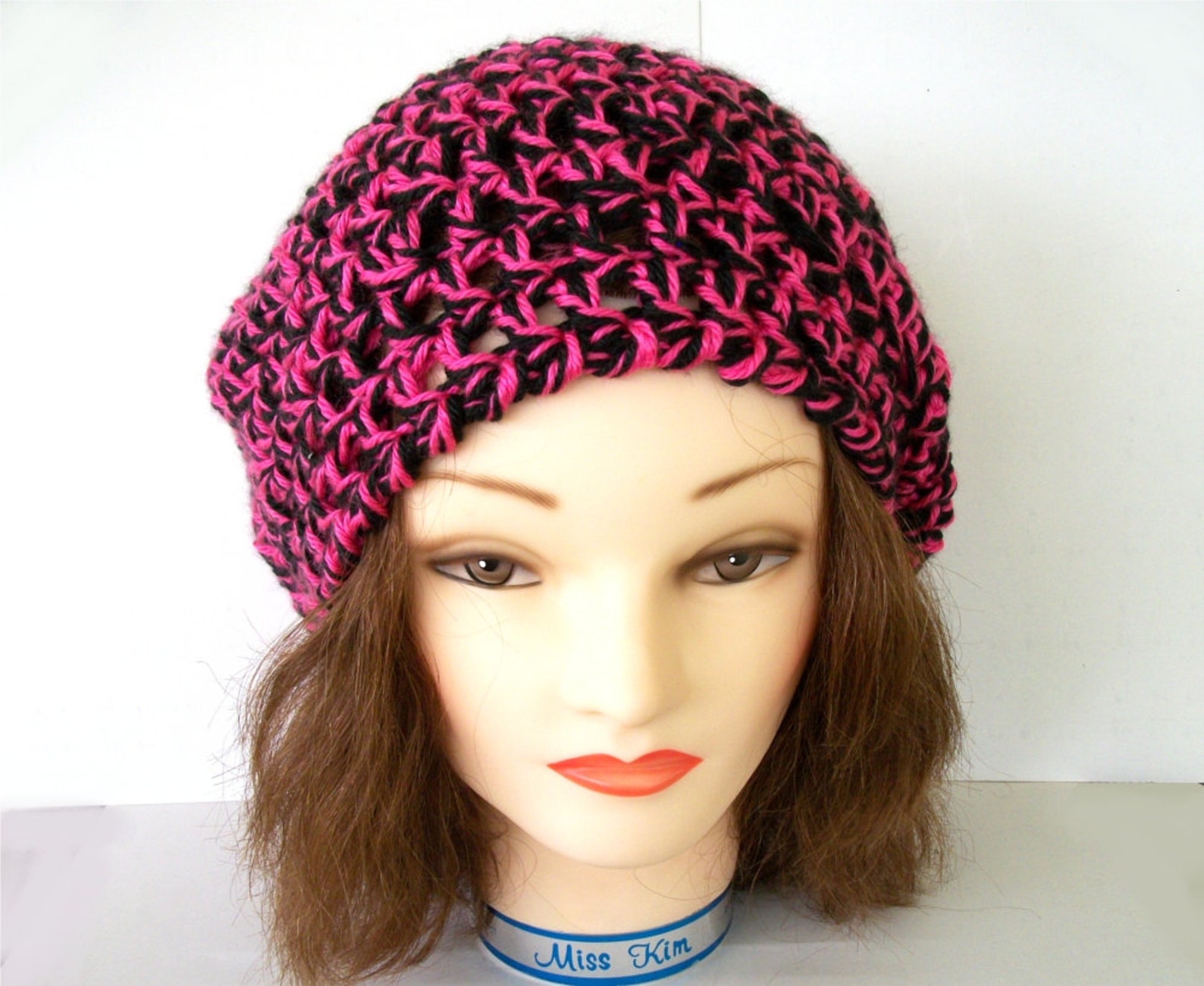 Crochet Pattern Chunky Slouch Hat Beret Tam Pattern 2 Colors Etsy