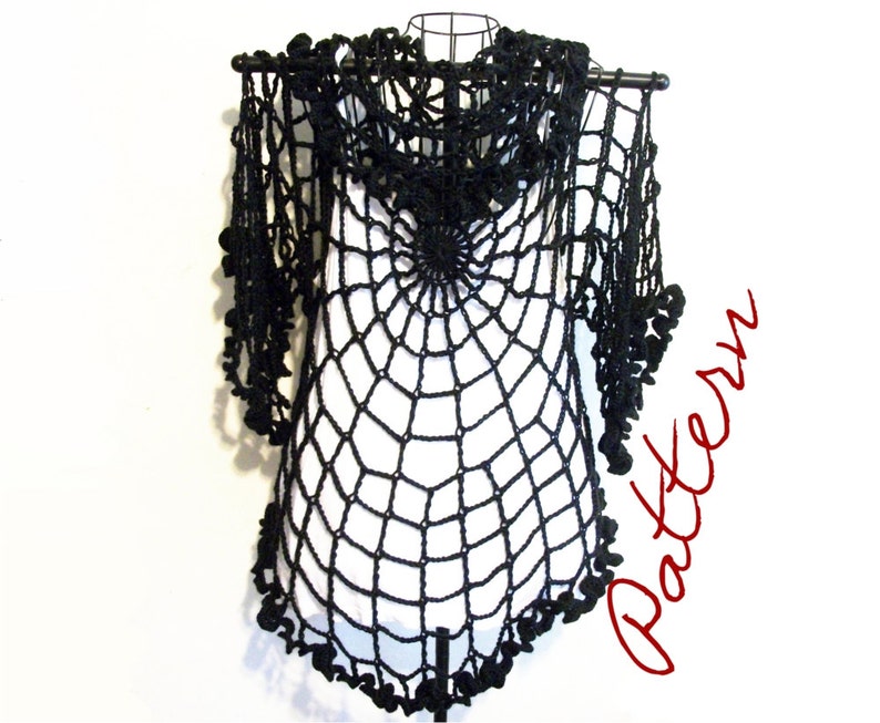 PDF Crochet Pattern Spiderweb Lace Jacket/ Cardigan/ Shrug Etsy