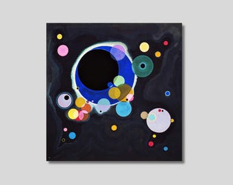 Wassily Kandinsky : Several Circles - Canvas Art Print, Abstract art