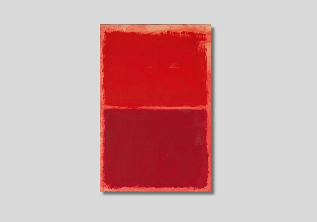 Mark Rothko : Untitled Red on Red 1969 Canvas Art Print - Etsy