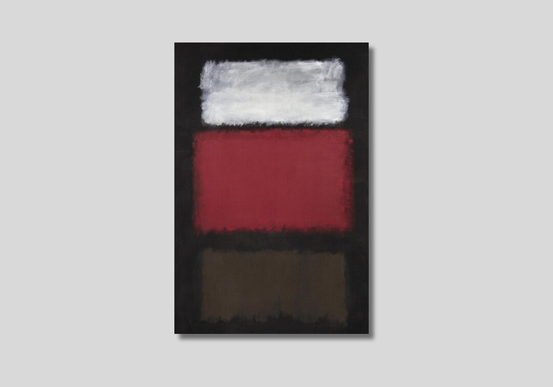 Mark Rothko : No 1 White Red Black 1962 - Canvas Art Print - Etsy